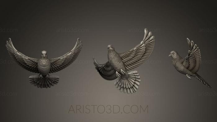 Bird figurines (STKB_0094) 3D model for CNC machine